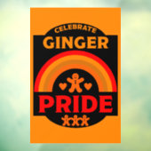 Ginger Haired Pride Raamsticker (Vel 3)