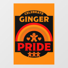 Ginger Haired Pride Raamsticker