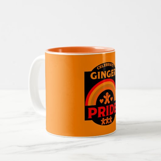 Ginger Haired Pride Tweekleurige Koffiemok (Voorkant links)