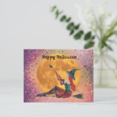 Ginger Halloween witch postkaart van Renee (Staand voorkant)
