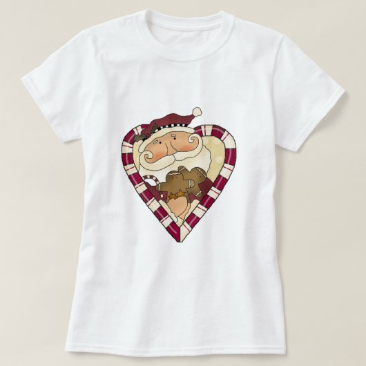 Ginger Heart Santa T-shirts en cadeaus (Design voorkant)