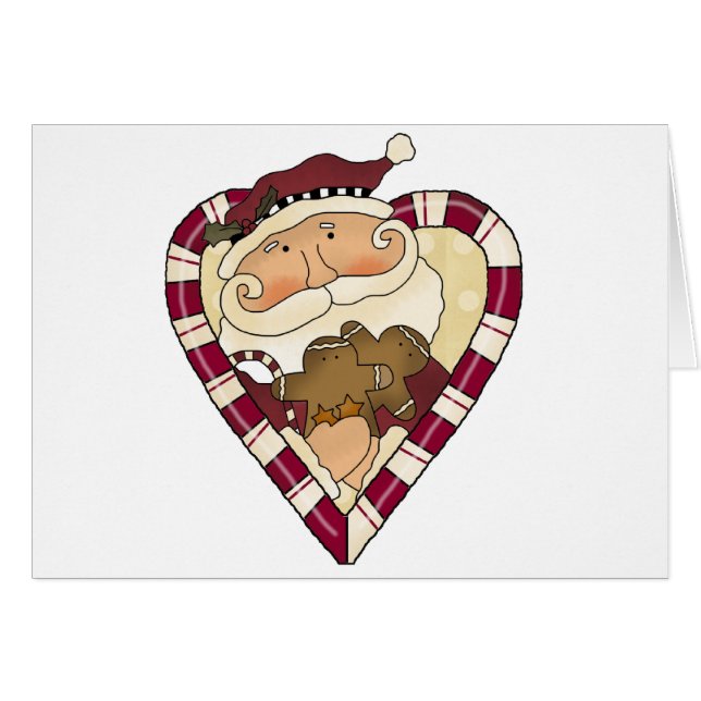 Ginger Heart Santa T-shirts en cadeaus (Voorkant Horizontaal)
