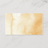 Ginger Herfst Bloemen Drink Ticket Behuizing Kaart (Achterkant)