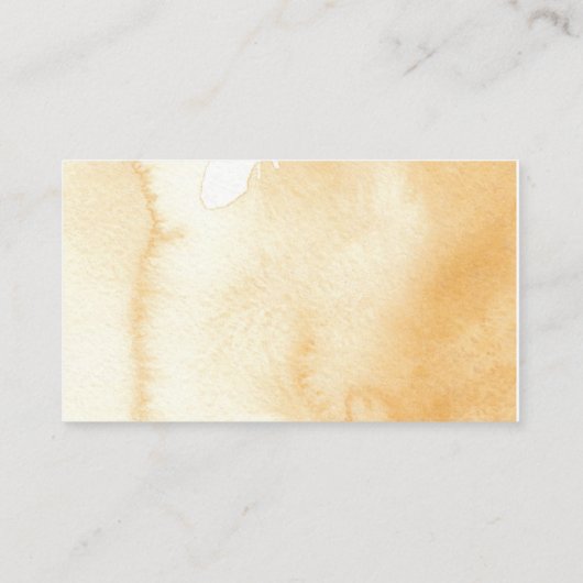 Ginger Herfst Bloemen Drink Ticket Behuizing Kaart (Achterkant)