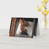 Ginger Horse op Boerderij Gewoon een meisje dat va Kaart (Gele Bloem)