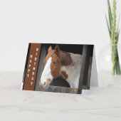 Ginger Horse op Boerderij Gewoon een meisje dat va Kaart (Voorkant)