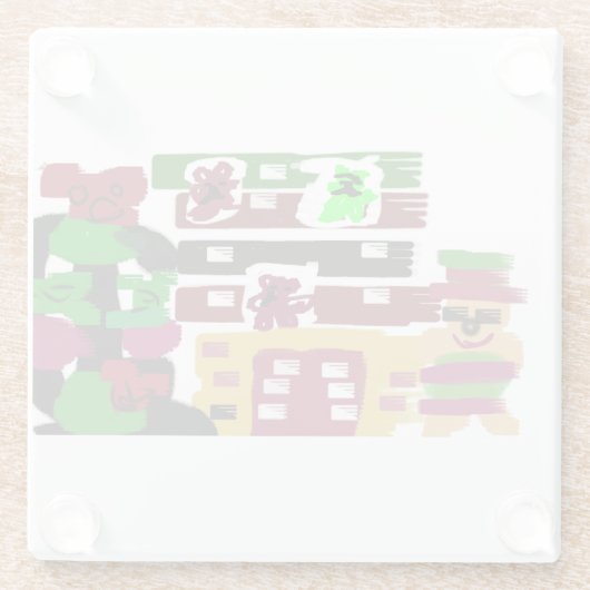 Ginger hotel glazen onderzetter (Achterkant)