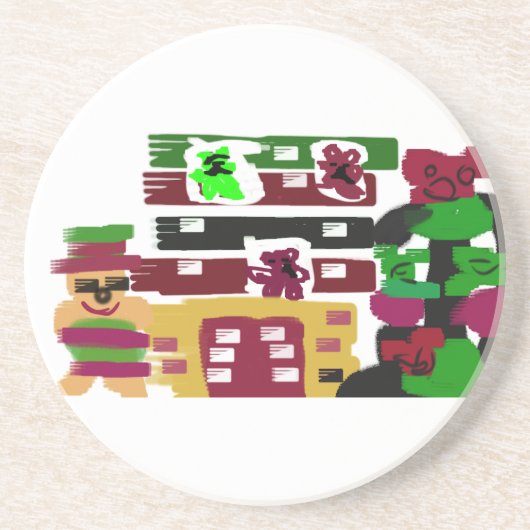 Ginger hotel zandsteen onderzetter (Voorkant)