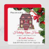 Ginger House, Kerstkrans Feestdagenkaart (Voorkant / Achterkant)