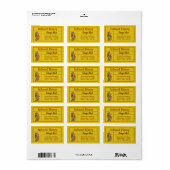 Ginger Infused Honey Jar Product Etiket (Full Sheet)