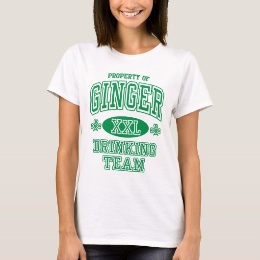 Ginger Irish Drink Team T-shirt (Voorkant)