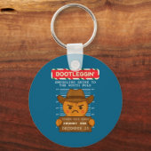 Ginger Jailhouse Christmas Humor Gingerbread Coupl Sleutelhanger (Voorkant)