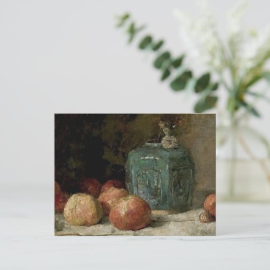 Ginger Jar & Apples, Vincent van Gogh Fine Art Briefkaart (Staand voorkant)