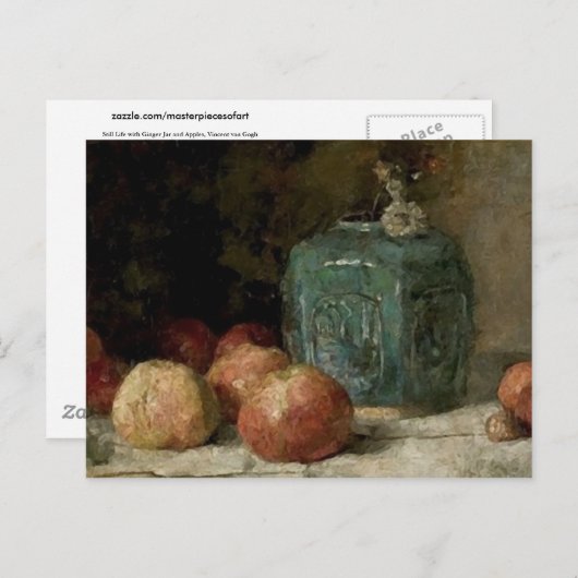Ginger Jar & Apples, Vincent van Gogh Fine Art Briefkaart (Voorkant / Achterkant)