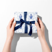 Ginger Jar Blauw en Wit Chinoiserie Inpakpapier Vel