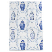 Ginger Jar Blauw en Wit Chinoiserie Medium Cadeauzakje (Achterkant)