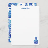 Ginger Jar Briefpapier Notitiekaartje (Voorkant / Achterkant)