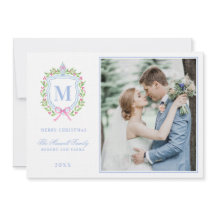 Ginger Jar & Christmas Berries Crest Monogram