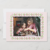 Ginger Jar & Christmas Berries Crest Monogram Kaart (Voorkant)