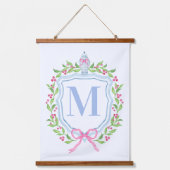 Ginger Jar & Christmas Berries Monogram Hangend Wandkleed (Voorkant)