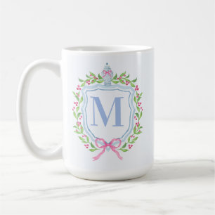 Ginger Jar & Christmas Berries Monogram Koffiemok