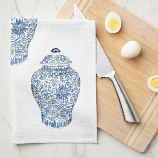 GINGER JAR DISH TOWELS THEEDOEK (Quarter Fold)