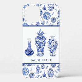 Ginger Jar Elegant Blue White Floral Chinoiserie Case-Mate iPhone Case