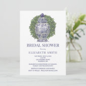 Ginger Jar en Boxwood Bridal Shower Kaart (Staand voorkant)