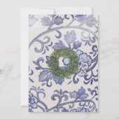 Ginger Jar en Boxwood Bridal Shower Kaart (Achterkant)