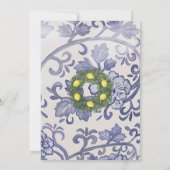 Ginger Jar en Boxwood met Lemons Shower Invitation Kaart (Achterkant)