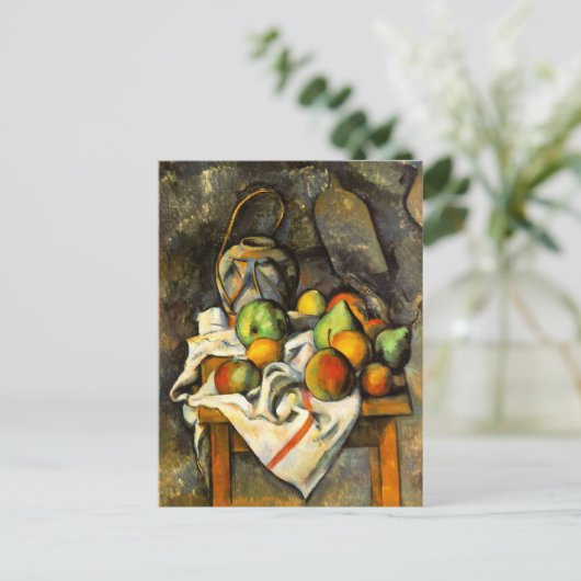 Ginger Jar en Fruit Fine Art van Cezanne Briefkaart (Staand voorkant)