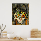 Ginger Jar en Fruit - Paul Cezanne - c1895 Poster (Keuken)