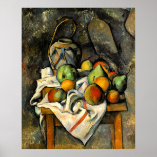 Ginger Jar en Fruit - Paul Cezanne - c1895 Poster