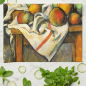 Ginger Jar en Fruit van Cezanne Theedoek (Gevouwen)