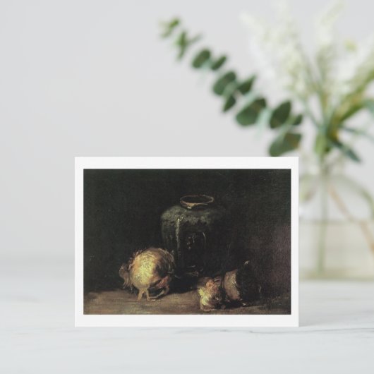 Ginger Jar en Onions, Vincent van Gogh Briefkaart (Staand voorkant)