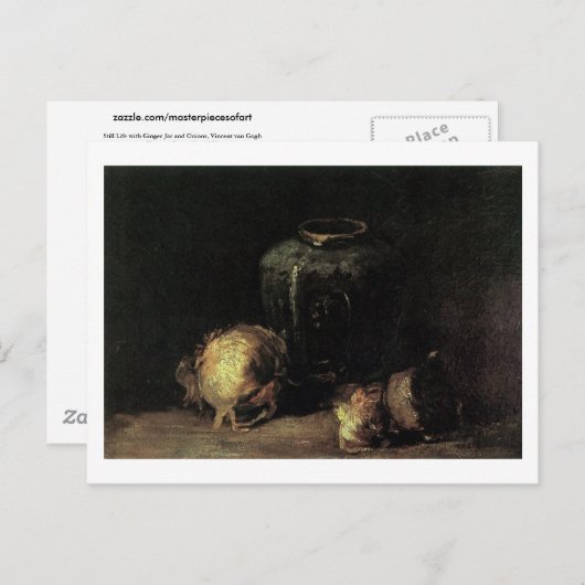 Ginger Jar en Onions, Vincent van Gogh Briefkaart (Voorkant / Achterkant)