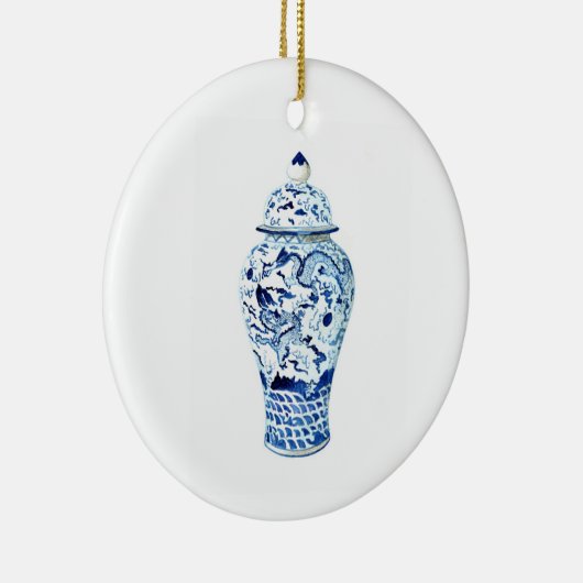 Ginger Jar kerstversiering Keramisch Ornament (Rechts)