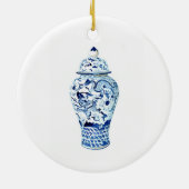 Ginger Jar kerstversiering Keramisch Ornament (Achterkant)