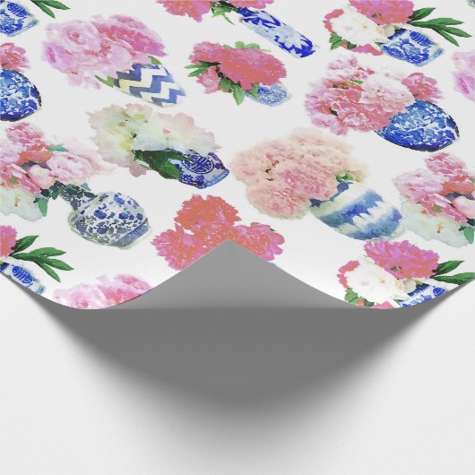Ginger Jar Peonies Cadeaupapier (Hoek)