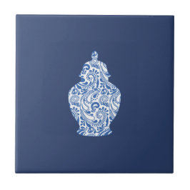 Ginger Jar Pottery Blue Tegeltje