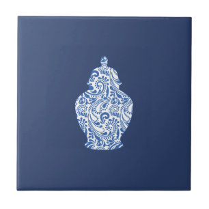 Ginger Jar Pottery Blue Tegeltje