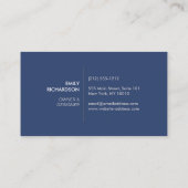 Ginger Jar Pottery Logo Designer Zwart/Blauw Visitekaartje (Achterkant)