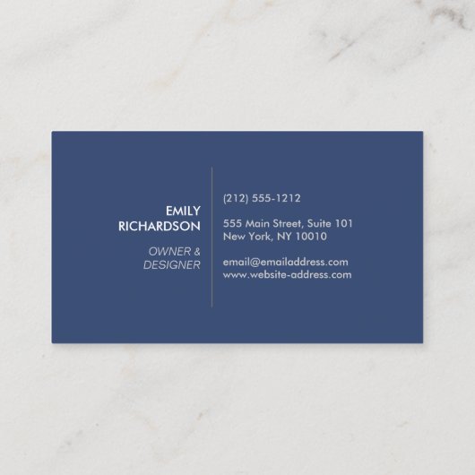 Ginger Jar Pottery Logo Designer Zwart/Blauw Visitekaartje (Achterkant)