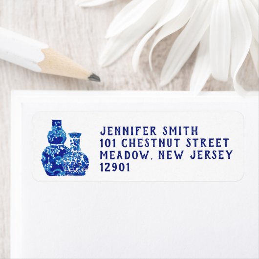 Ginger Jar retour adreslabels Etiket (Insitu)