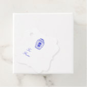 Ginger Jar Wit en Blauw Gift Label Eenvoudig! (In situ)