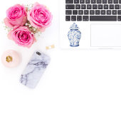 Ginger Jar Wit met naam Vinyl Sticker