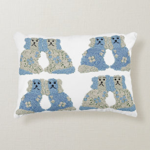 Ginger Jars Magnolias Staffordshire Dogs Accent Kussen