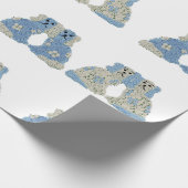 Ginger Jars Magnolias Staffordshire Dogs Cadeaupapier (Hoek)