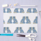 Ginger Jars Magnolias Staffordshire Dogs Tissuepapier (Craft)