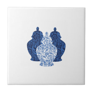 Ginger Jars Pottery Blue/White-keramische tegel Tegeltje